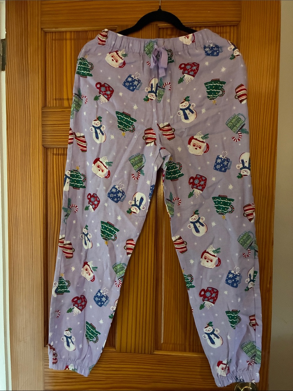 Old Navy Lavender Family Holiday Pajama Joggers with Festive Characters All size